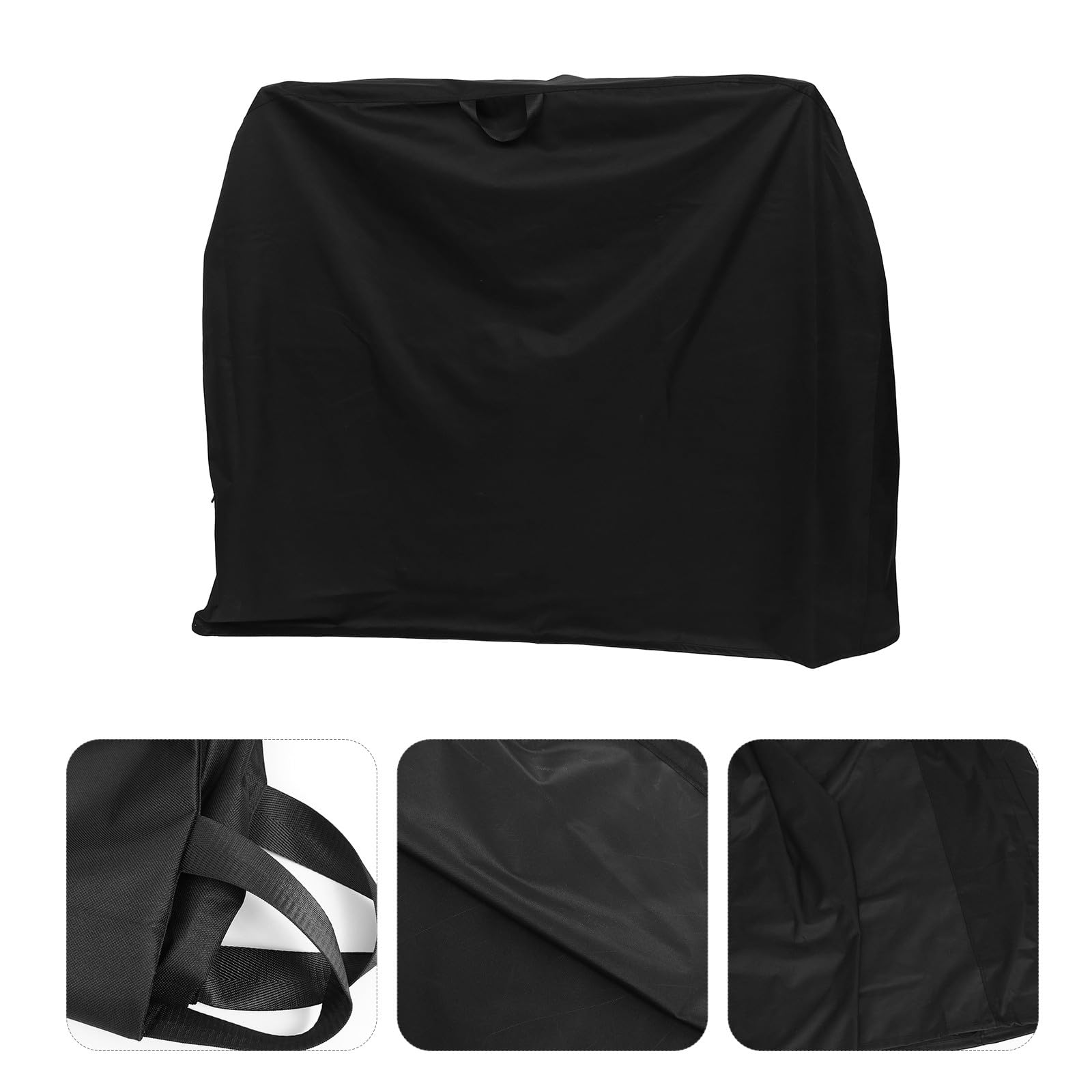CALLARON Funda para Barbacoa de Exterior en Tela Oxford 600d Negra, y Resistente al Viento para Protección de Parrillas y Muebles