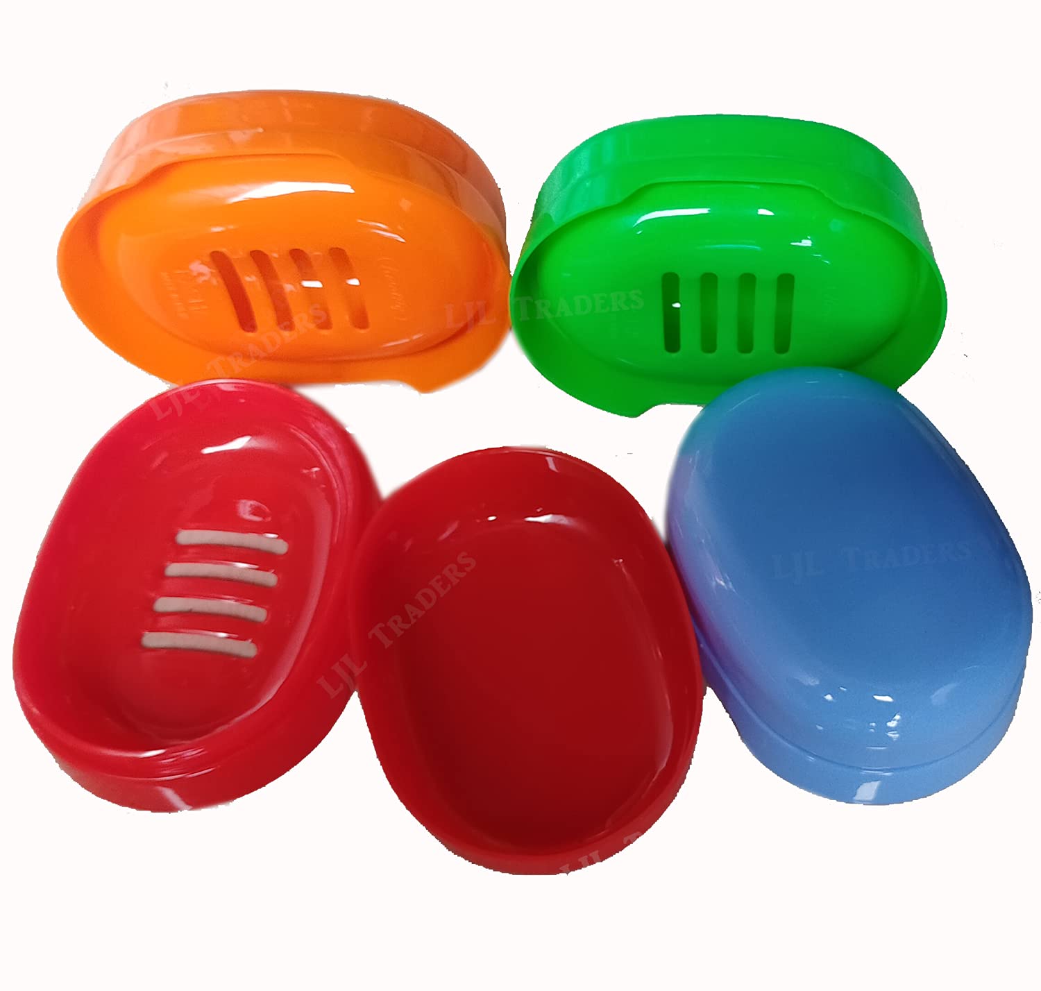 LJL Traders Plastic Soap Case for Bathroom Soap Dish/Soap Case/Soap Stand (Standard Size, Multicolor) Pack of - 5 (B096BBTZ2C) Amazon Price History, Amazon Price Tracker