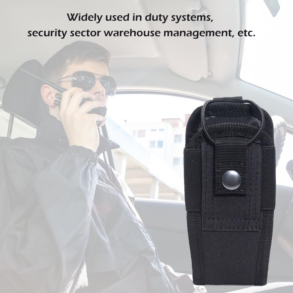 Custodia Radio Porta Cinturone per Walkie-Talkie Tattica Nero