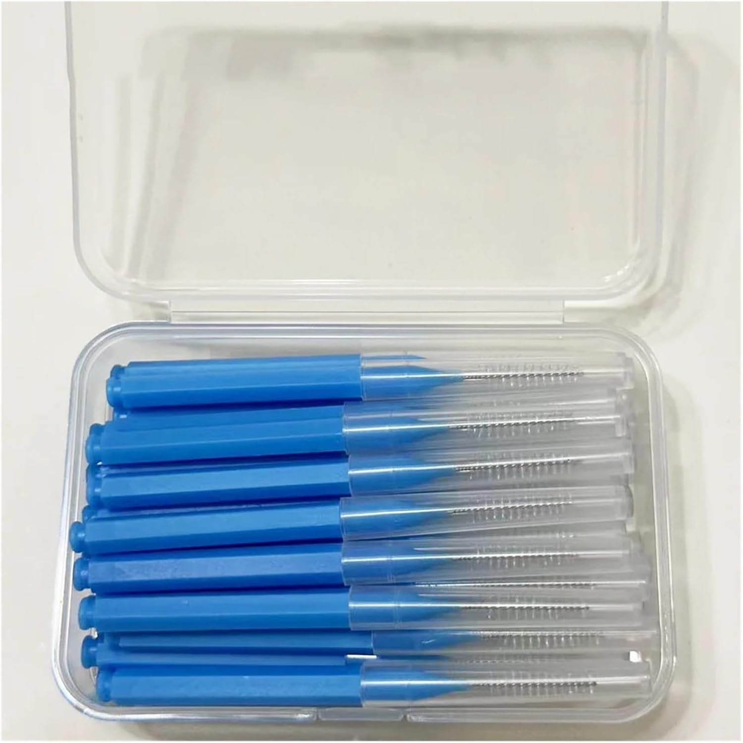 30pcs Interdental Brushes Dental Brush Between Teeth for Orthodontic Clean Cleaning Tools Soft(30Pcs 2 Box Orange)