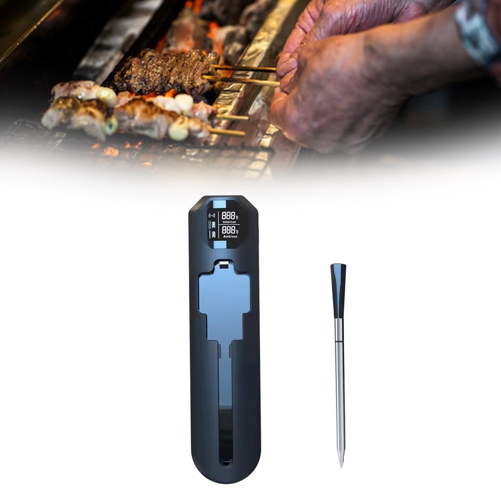 Termómetros digitales multiusos para alimentos, sonda para carne, para cocineros profesionales, barbacoas con aplicaciones