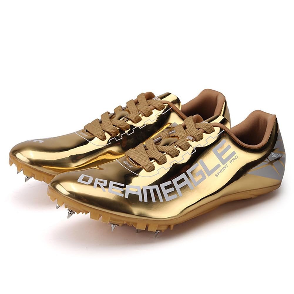 Zapatillas de Atletismo Hombre con 7 Clavos, Zapatos De Carreras Transpirable Antideslizante, Zapatos Salto Largo Training