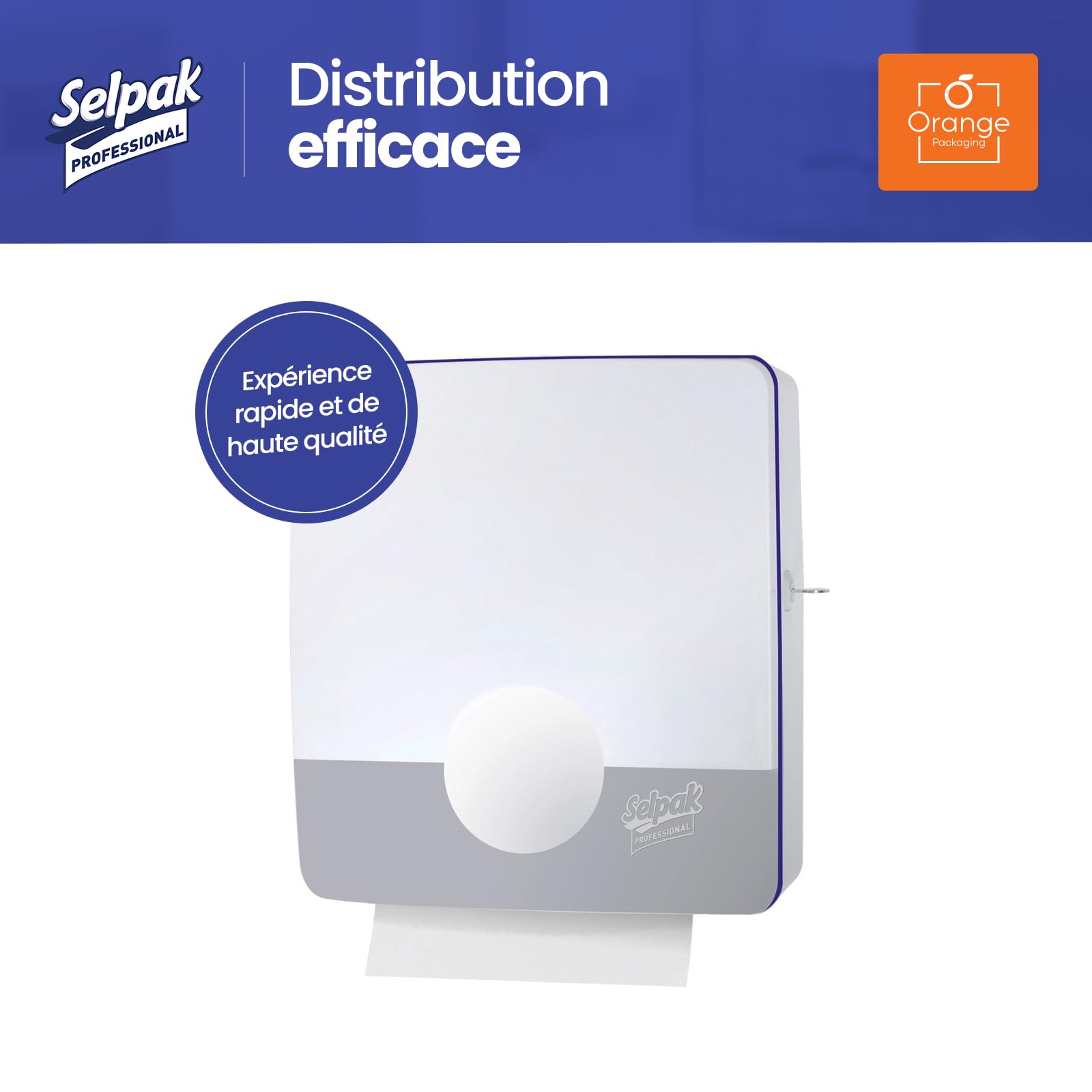 Selpak Serviettes en papier professionnelles pliées en Z – 3200 essuie-mains en papier multiplis – Serviettes jetables de 40,6 x 50,8 cm – Absorbantes – Serviette en papier douce de luxe