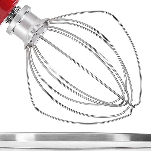 Metallic Wire Whip for Kitchen-Aid Artisan 3.5-Qt Whisk, KSM3311X, KSM3316X Tilt Head Stand Mixers.