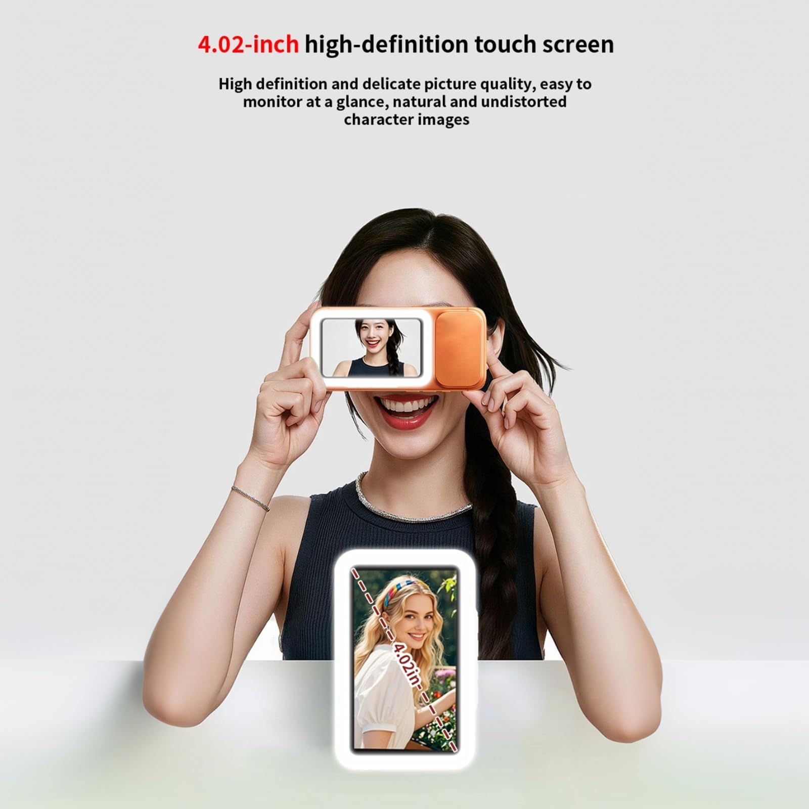 Generic Ekran selfie ze światłem | Generic Ekran do selfie ze światłem złożonym o długości 160 mm 11 cm materiał plastikowy numer modelu RK-14M do smartfonów
