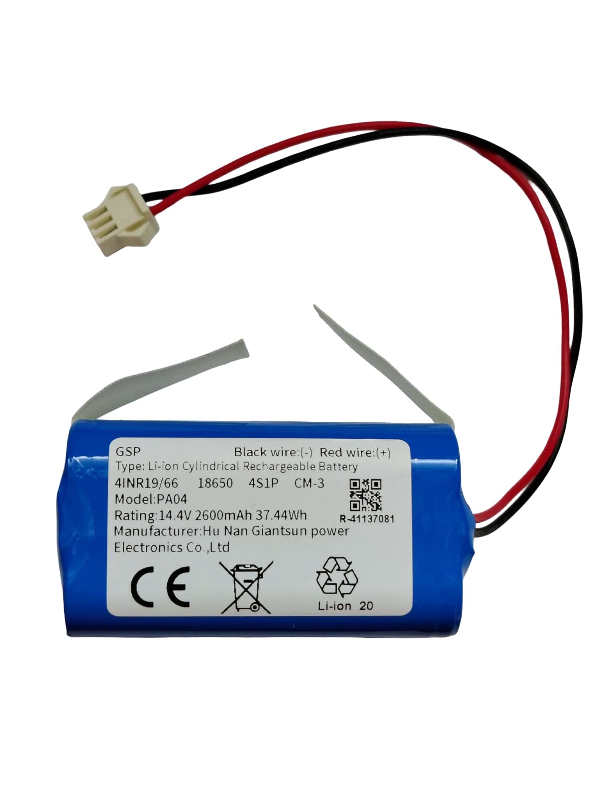 KP Original 14.4V 18650 Lithium ion Rechargeable Battery Pack 4S1P Industrial Equipment Robotic Vacuum Cleaner Milagrow Redhawk Floor Cleaner robovac (2600 mah - Blue)-picture-40