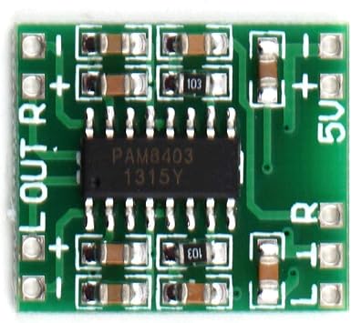 PAM8403 Mini 2 Channel 3W Stereo Class D Audio Power Amplifier Module Board (Pack of 2) by Envistia Mall