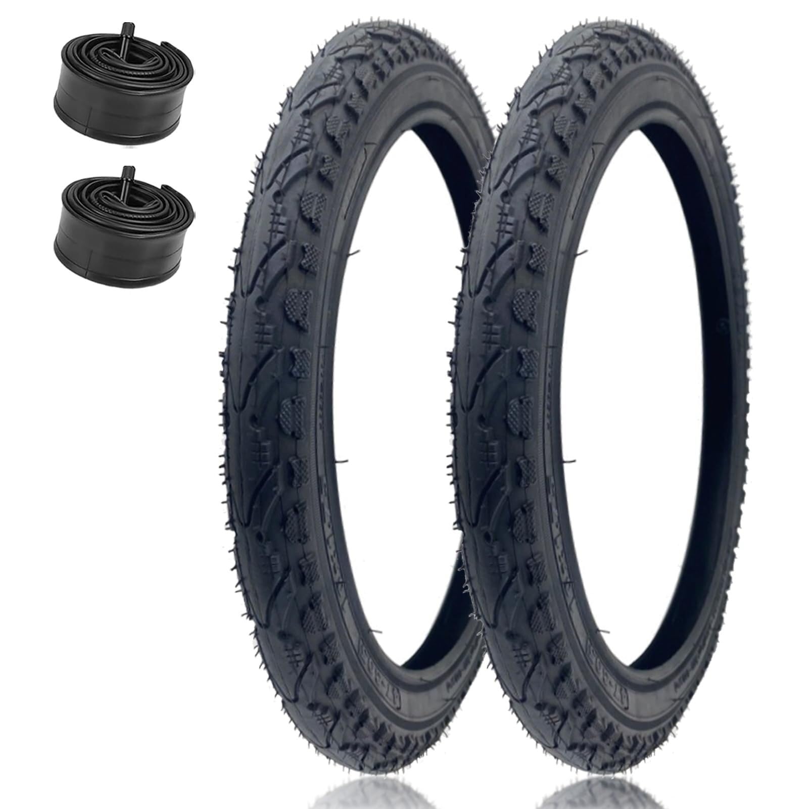 700x35 / 700x38 / 700x42 / 700x45 / 700x50C Opony do Roweru z Dętkami, Dodatkowa Ochrona Przeciwwykłuciu z Nylonu dla Rowerów Szosowych Miejskich i Komunikacyjnych – Zawór Schradera 48 mm(700x45c)
