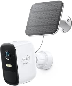 eufy Security eufyCam 2C add on Security Cameras Wireless Outdoor with Solar Panel 2W, Cameras for Home Security, Requires HomeBase 2, HomeKit Compatibility, No Monthly Fee, Motion Only Alert asin的图片