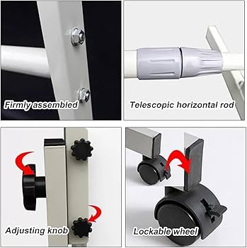 Amazon | 90x120cm ホワイトボード用可動スタンド、角度高さ調節可能な