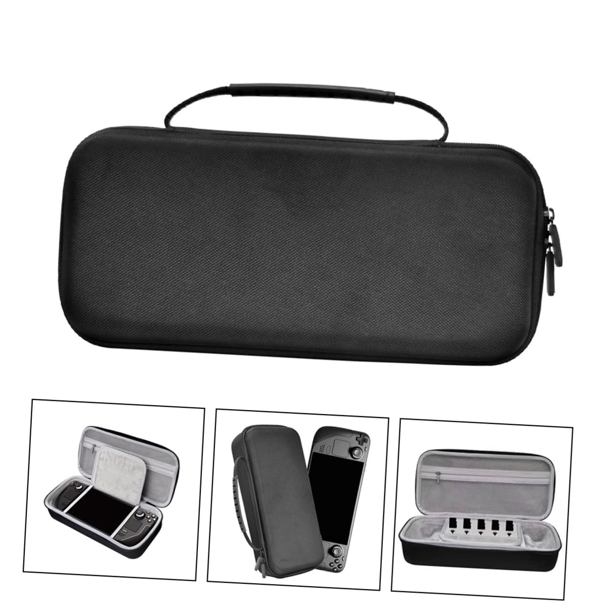 POPETPOP Game Console Carry Case Portable Hard Protective Bag for Dustproof Design with Comfortable Handle and Easy Slide Double Zipper Accessory for Gamers