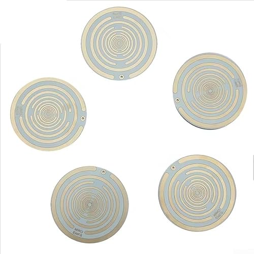 URPIZY Lot de 5 disques d'énergie polarisants pour Tesla, oscillation multi-fréquence, renforcement de l'énergie environnementale, alignement personnalisé, blanc