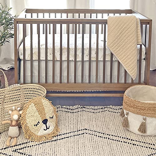 Crane Baby BC-120CFS-2 Crib Sheet, Safari Crib Sheets & Toddler Sheets, 100% Cotton Crib Sheets For Standard Crib Mattress, 28"X 52", Breathable Crib Sheets, Fitted Crib Sheets thumb #4