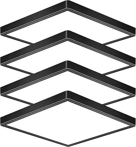 Miniatura 10 de Rezant Lámpara de techo LED empotrada de 12 pulgadas, 24 W, 3000 K4000 K6000 K, luz de techo LED ajustable, 2800 lm para dormitorio, cocina, pasillo