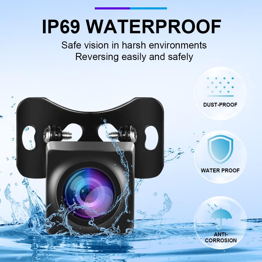 Various portable Carplay and Android Auto smart players, indicating compatibility with the AHD Rear View Camera.