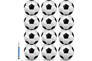 jiaonun Inflatable Soccer Balls with Pump (12 Pack)