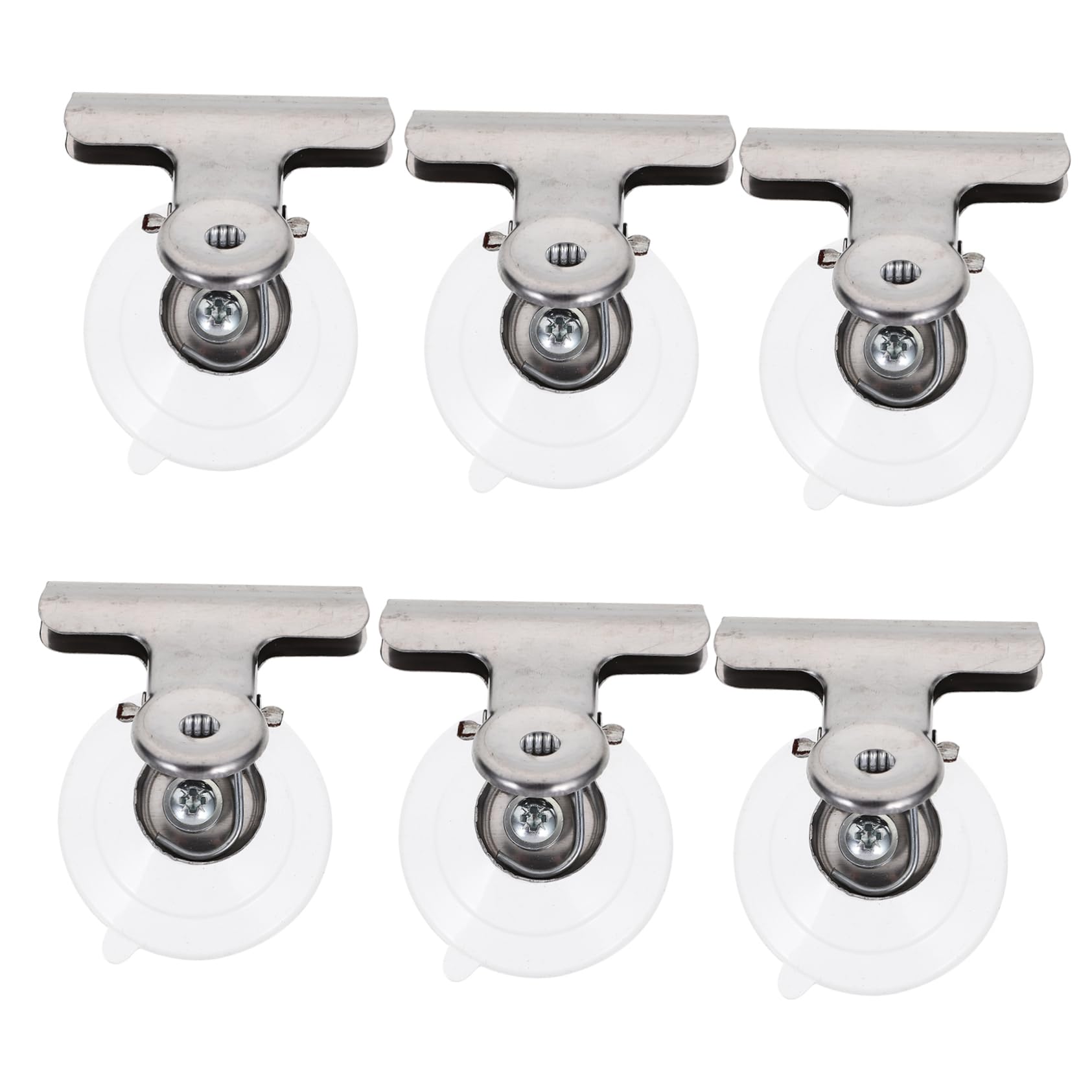 Alipis 80piezas Clip De Ventosa De Inoxidable Para Sujetar Carteles Ventanas Clips Adherentes Para Superficies Lisas y No Porosas Para Decoraciones y Manualidades