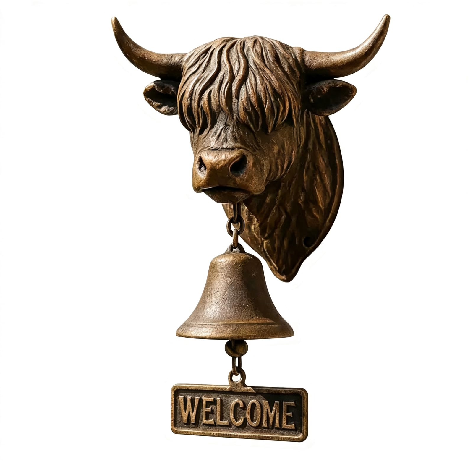 CYDZSRA Weather-Resistant Porch Cow Bulldog Statue Dog Decor Offering Long Lasting With Durable Resin And Metal To Built Sturdy