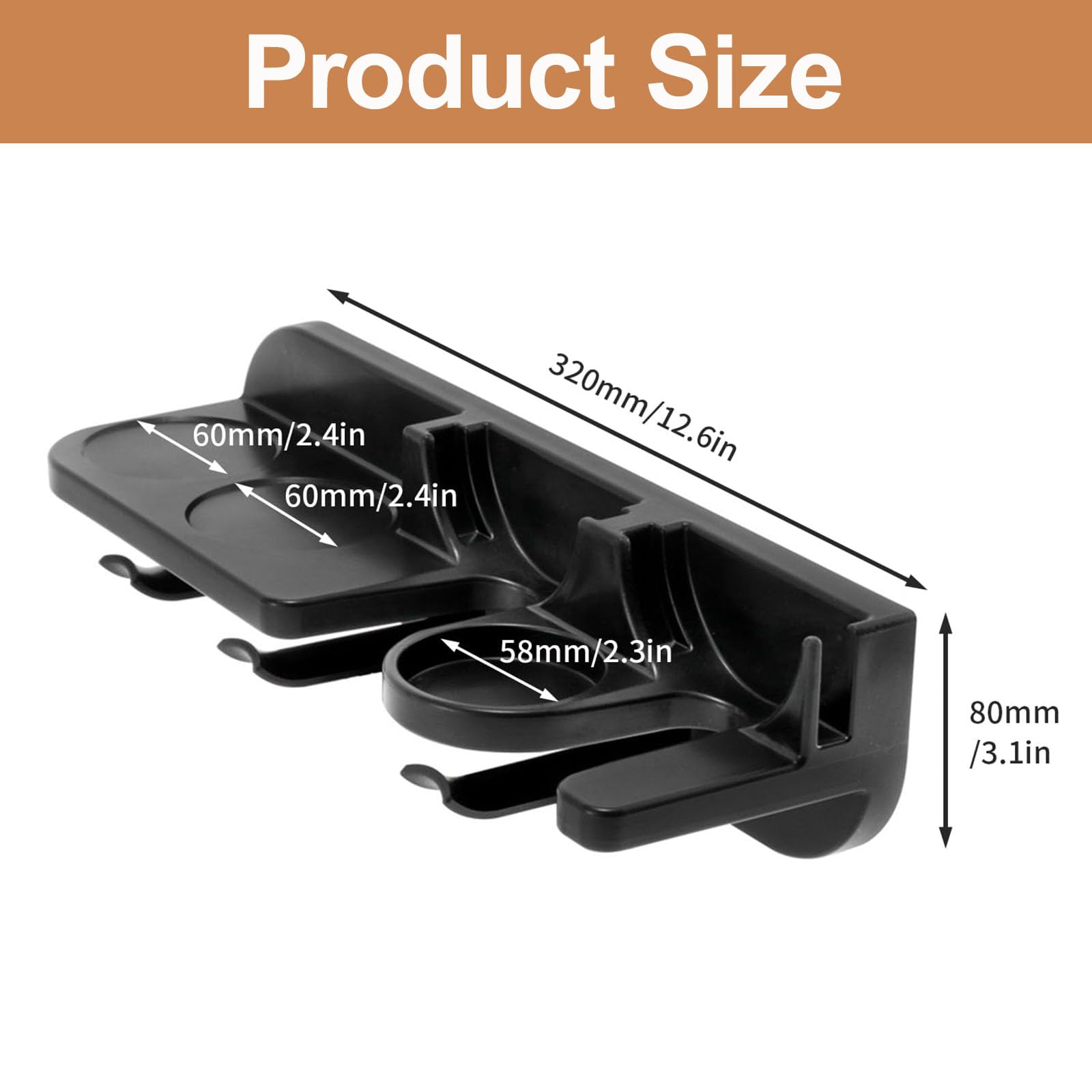 Portafiltro Caffè 58 Mm Con Supporto A Parete | Stazione Per Espresso Con Ganci | Organizer Accessori Caffè - Foto 5