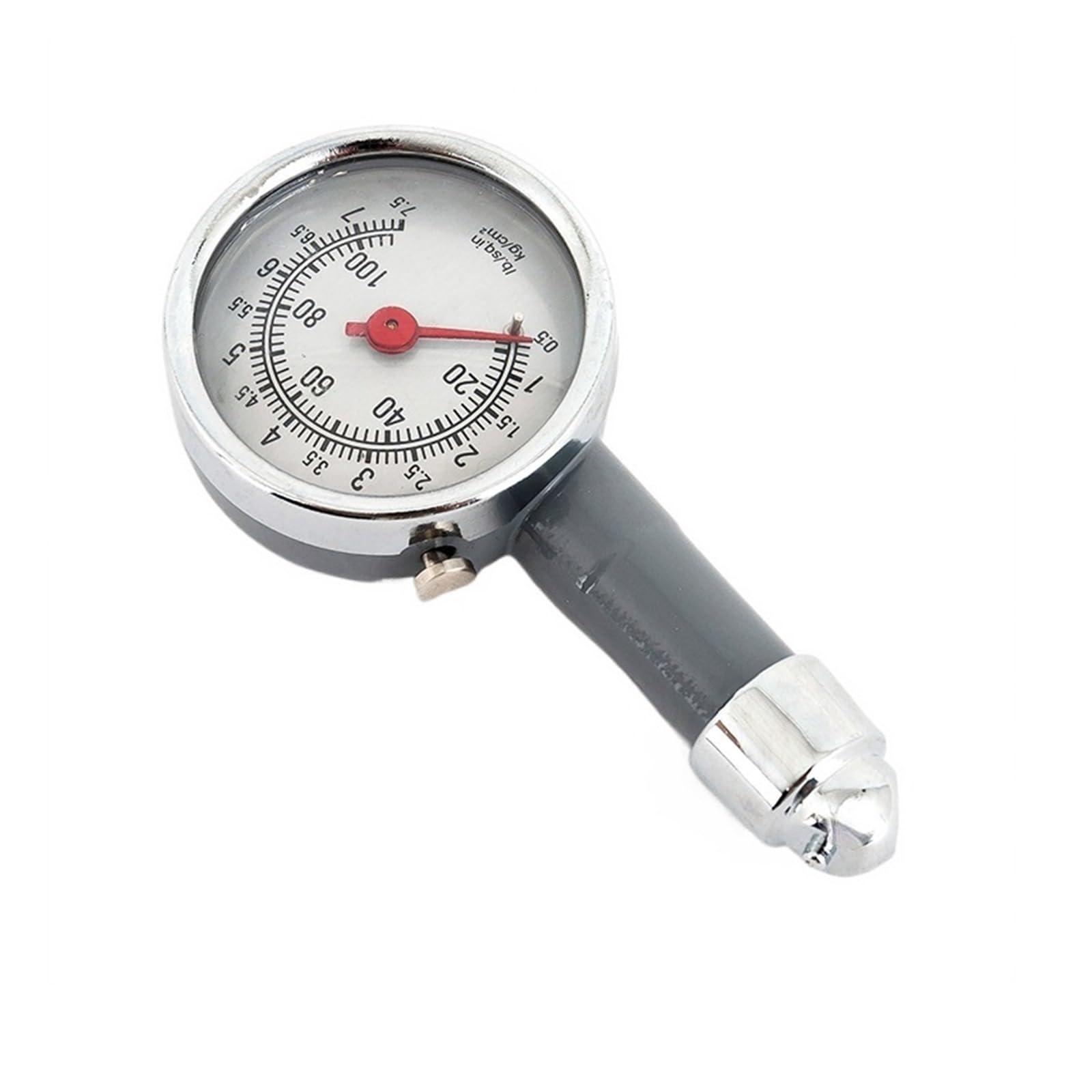 Manomètre, Manomètre de pression des pneus à cadran en acier inoxydable, double échelle 0-100 PSI for voiture, moto, camion(Set 2)