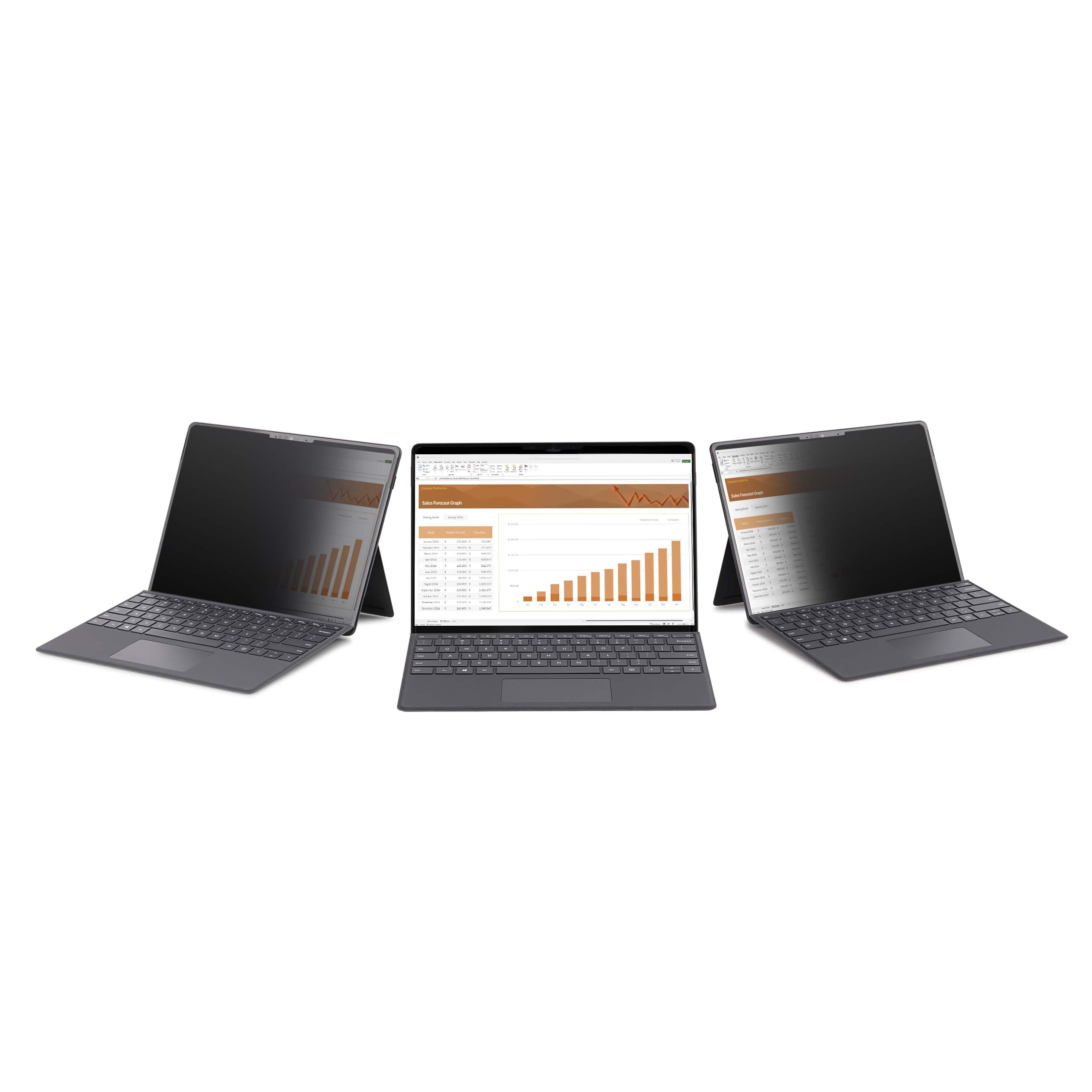 StarTech Filtro de Privacidad Táctil 4 Vías Surface Laptop Go 12.4in | Bloquea hasta 51% de Luz Azul, Modo Vertical y Horizontal, Instalación Autoadhesiva