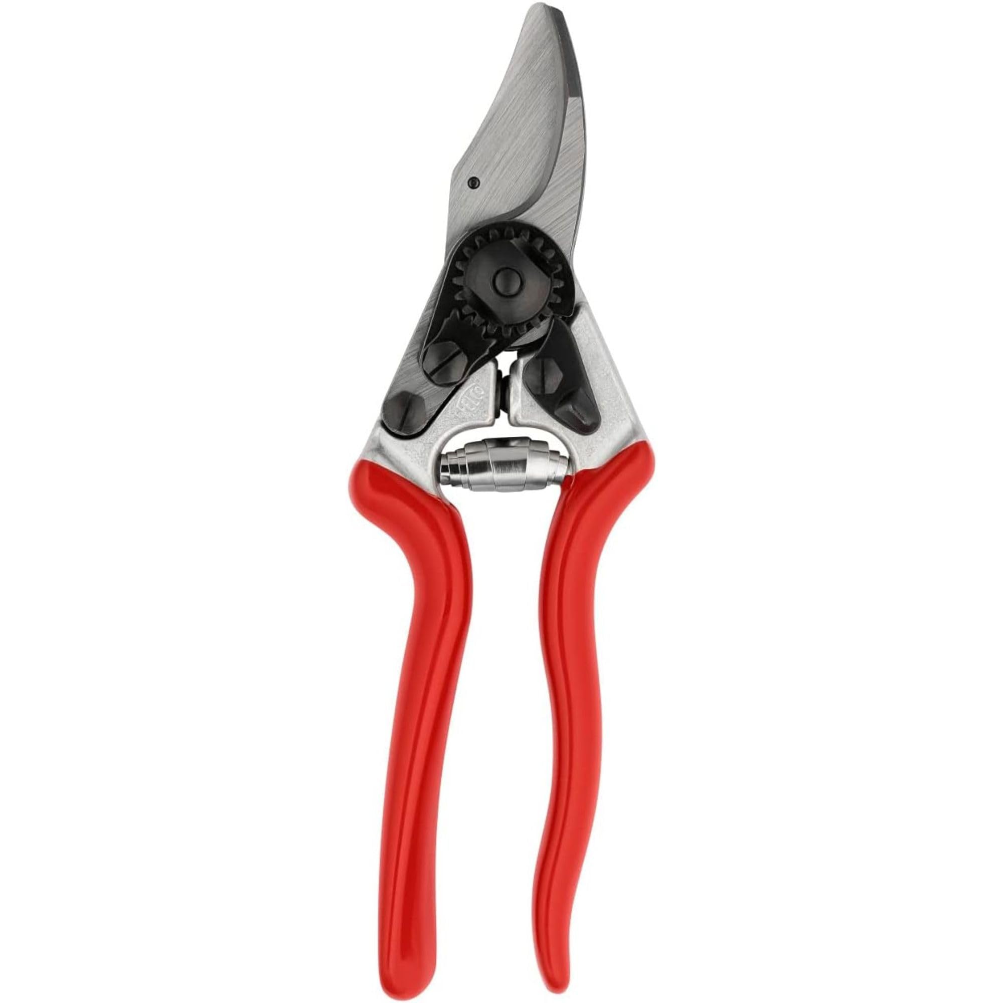 FELCO 16 Kompakte Profi-Gartenschere Bypass 20 mm für Linkshänder + Lederholster 910 Black + Multifunktions-Schärfer 905