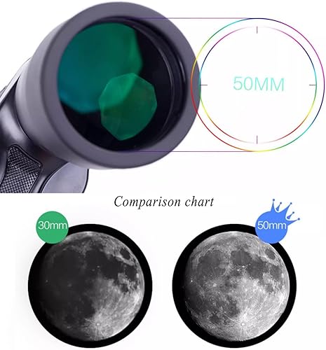 Miniatura 5 de Telescopio Profesional para ver planetas Binoculares para Caza 10-20X50 Aumento Variable de Alta Definición Binoculares Gran Angular, Adecuado para