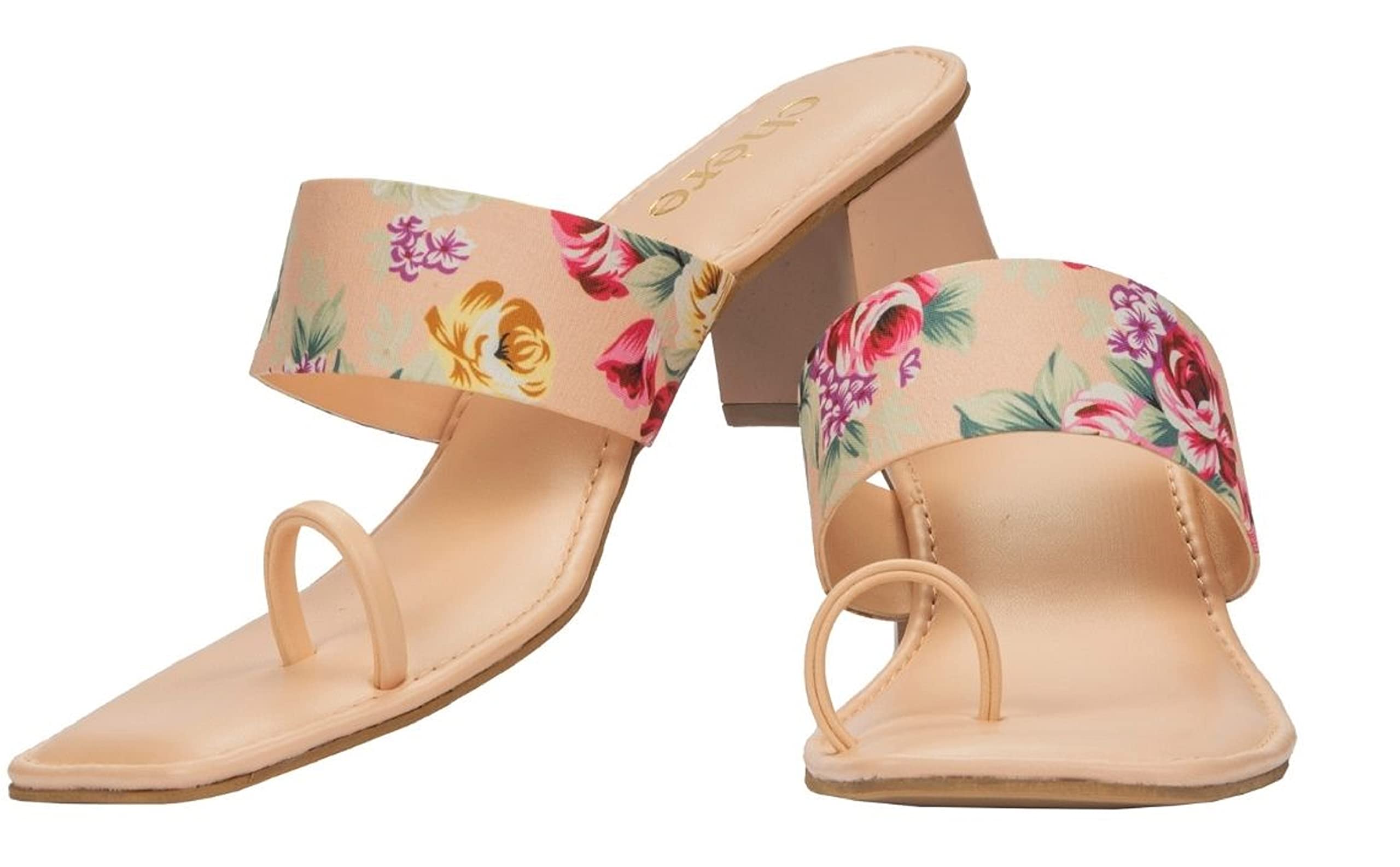 CHERE Women Block Heels Sandals with Floral Print Chunky Heels Braided EVA Sole Comfortable Sandals for Casual, Party and Formal Occasions (B0B9YBNRLB) Amazon Price History, Amazon Price Tracker