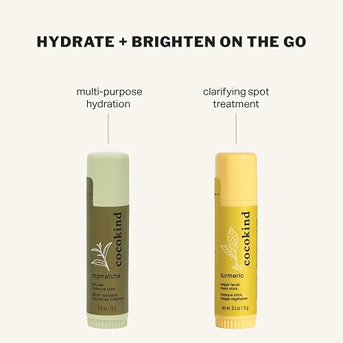 Miniatura 6 de Cocokind Máscara en barra de cúrcuma, tratamiento de manchas con cúrcuma orgánica, aceite de árbol de té y raíz de jengibre, para manchas oscuras y