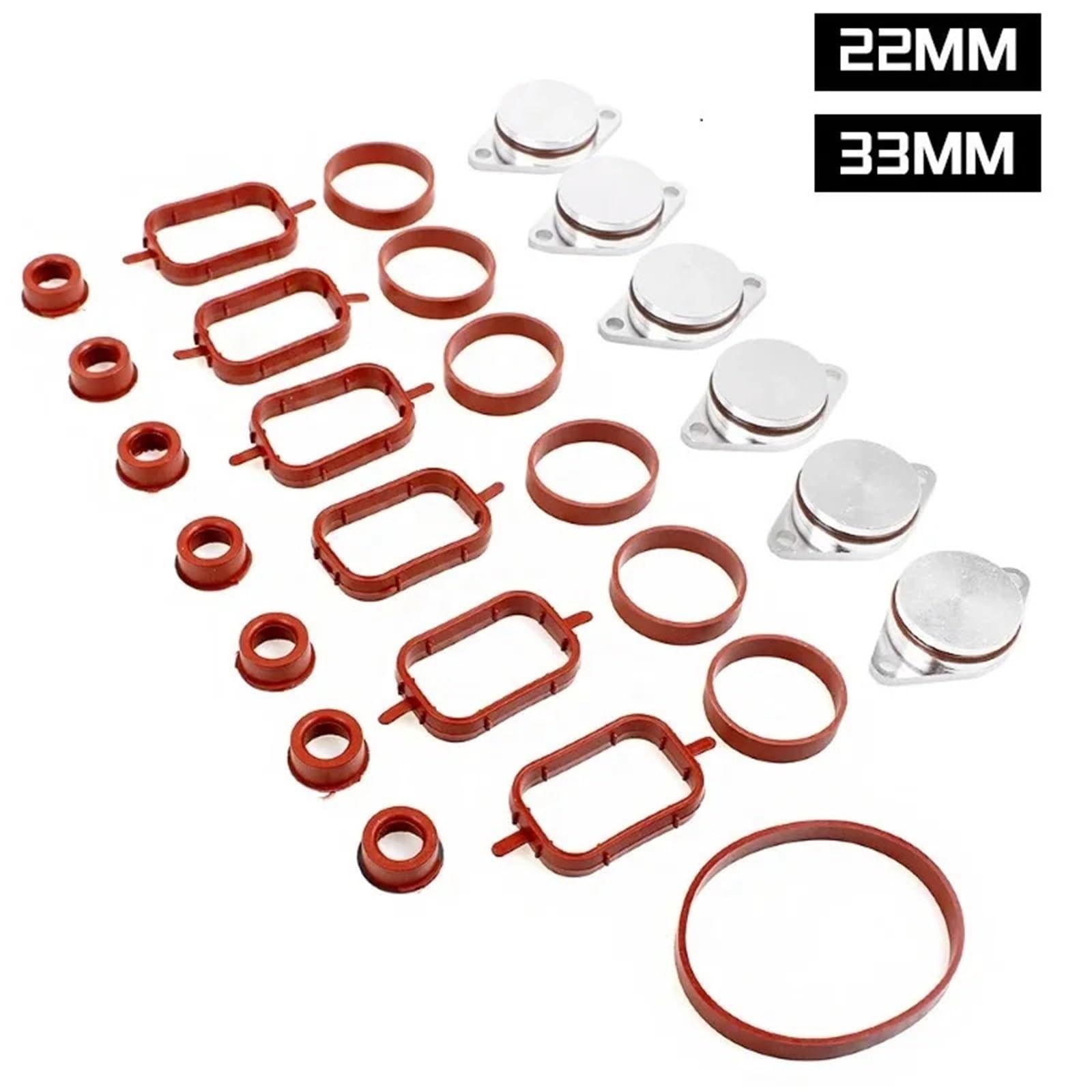 Gasket set oil cooler Do X3 X5 X6 M57 E39 E60 E46 E38 E53 E83 E70 E71 E92 uszczelka kolektora dolotowego uszczelka 22/33mm