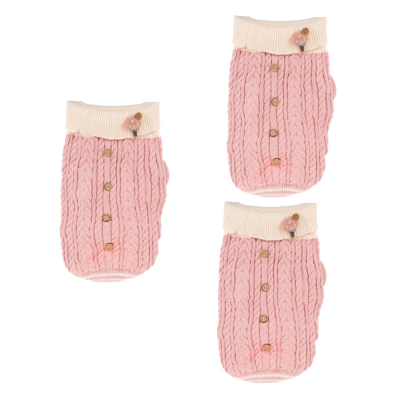 Kisangel 3pièces Pull Hiver pour Chien Épais Sweat pour Petit Chien Et Chiot Vêtement Chaud Et Confortable pour Et Hiver