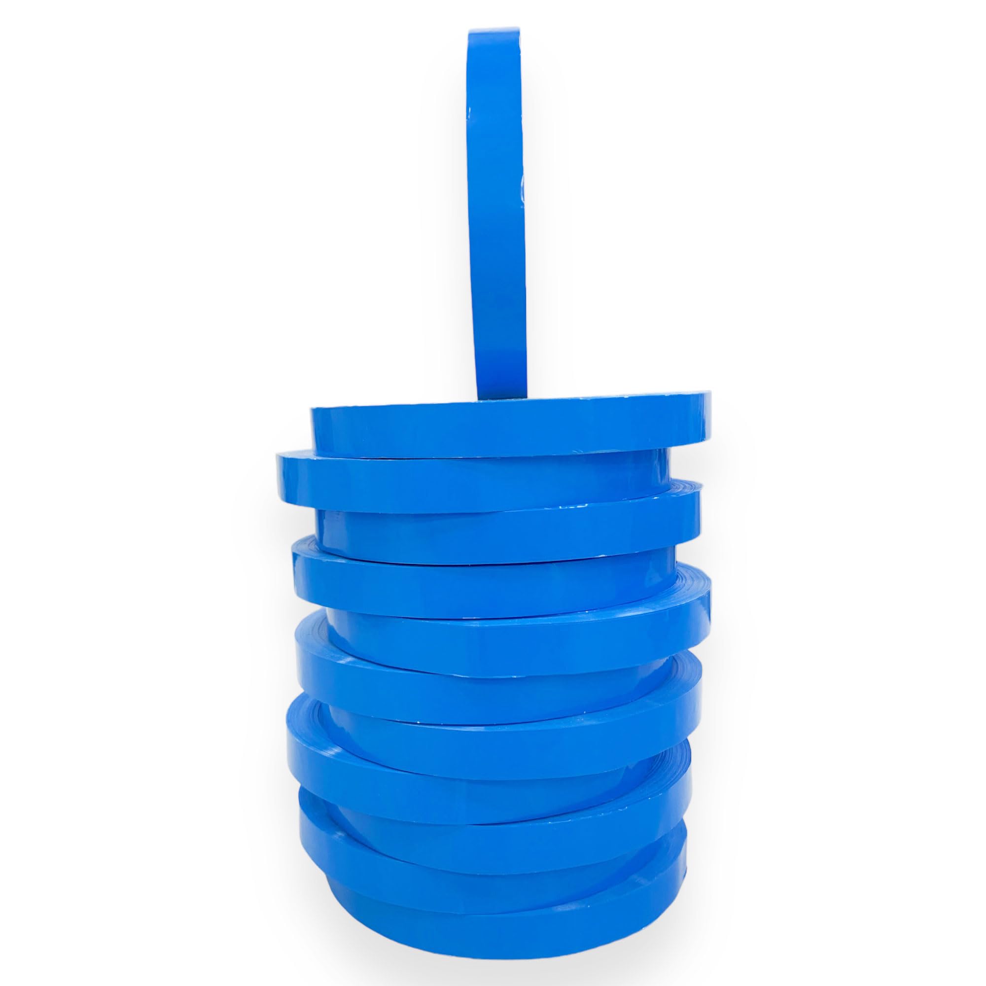12 Rollos de Cinta de PVC Cierra Bolsas, 12 mm x 66 metros Garantizados. Cinta Adhesiva para Cerrar Bolsas y Usos Múltiples,Precinto Bolsas. Especial Maquinas Cierra Bolsas (Azul)