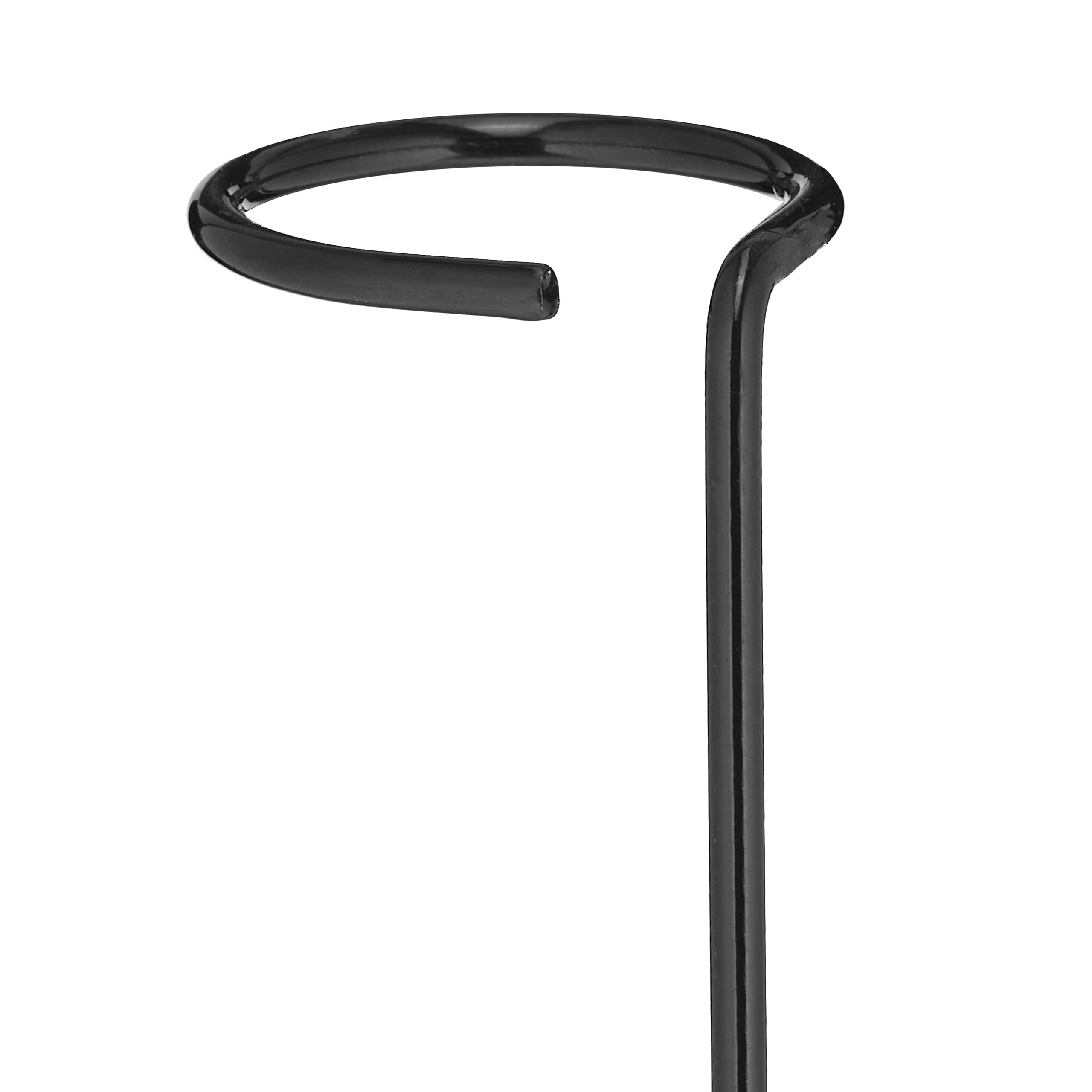 Tutores De Metal Para Plantas Relaxdays - Set De 6, 60 Cm, Anillo Superior, Incluye Bridas, Verde