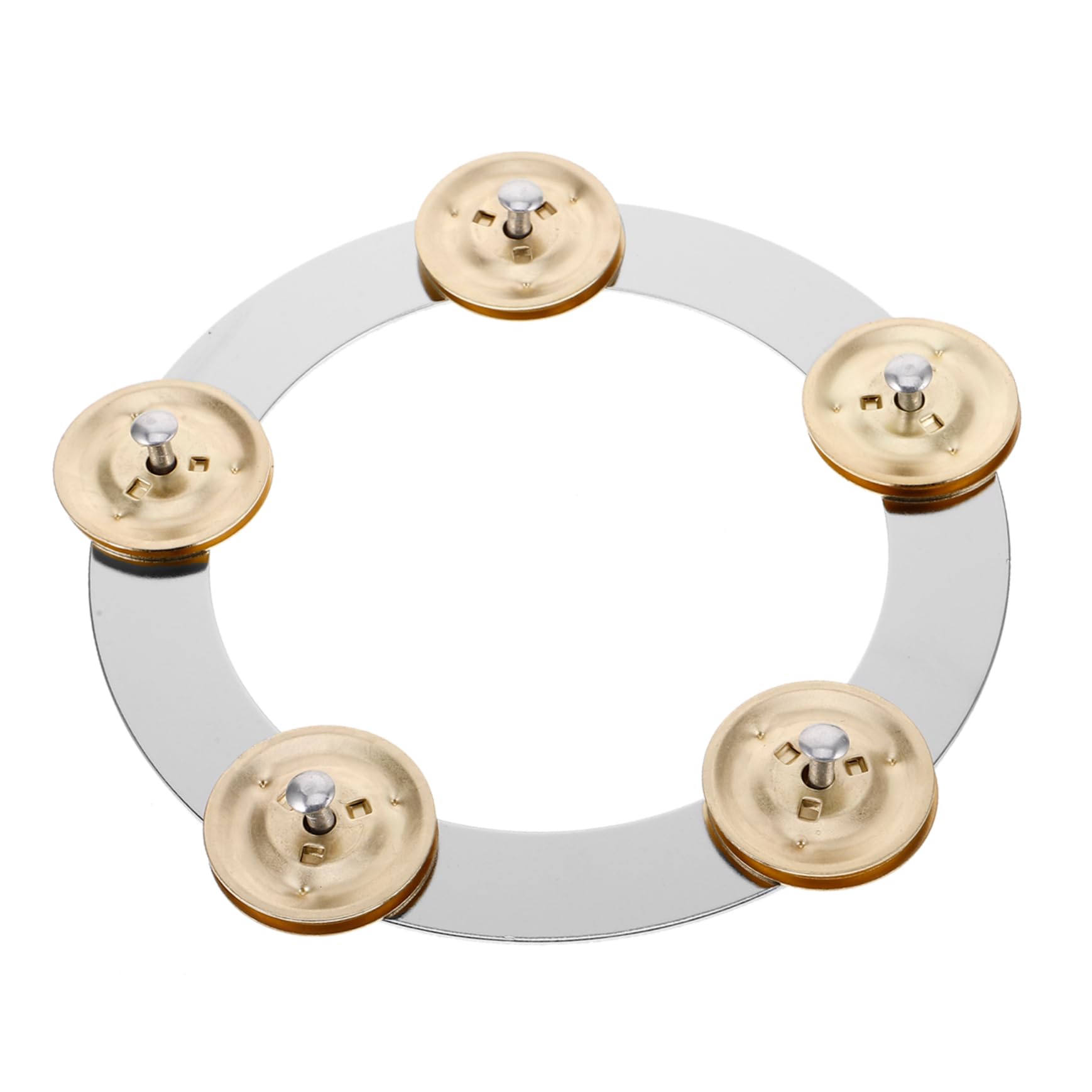 VANZACK Drum Cymbal Tambourine Ring Stainless Steel Ching Ring Percussion Accessory for Enhanced Rhythm Control Easy Installation for Musicians Bands Schools and Churches