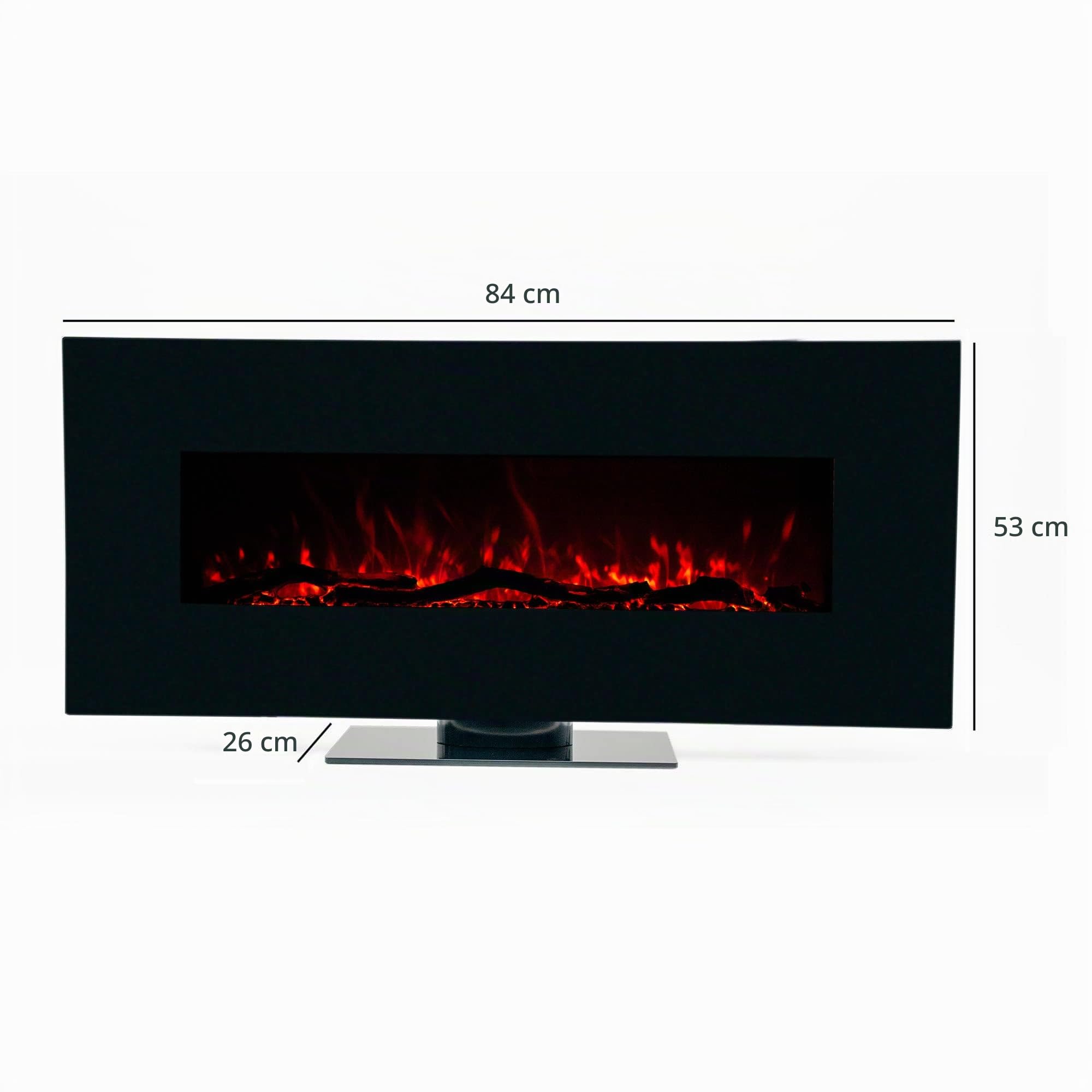 KEKAI Chimenea ELECTRICA Mural/Mesa C/Efecto Llama Y Calefactor 1600W. Minnesota Marca