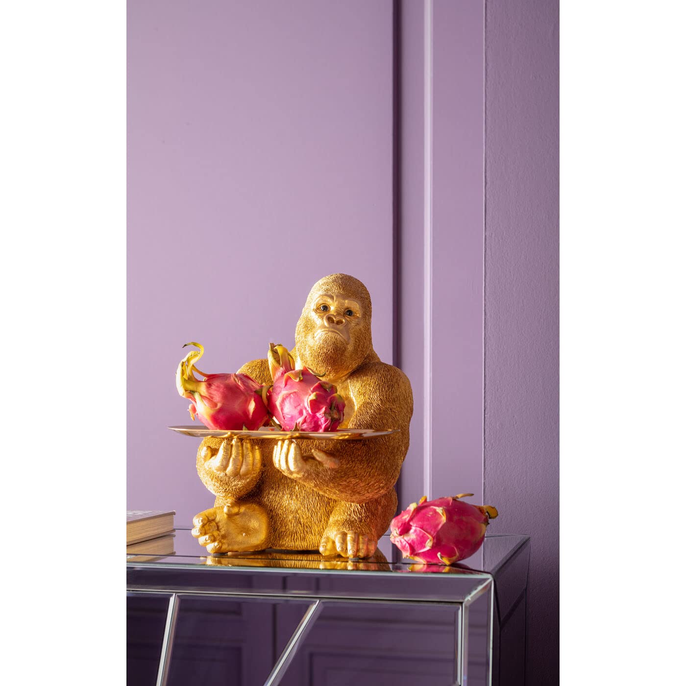 Kare Design figura decorativa Gorilla Butler, oro, 37 cm, idea regalo