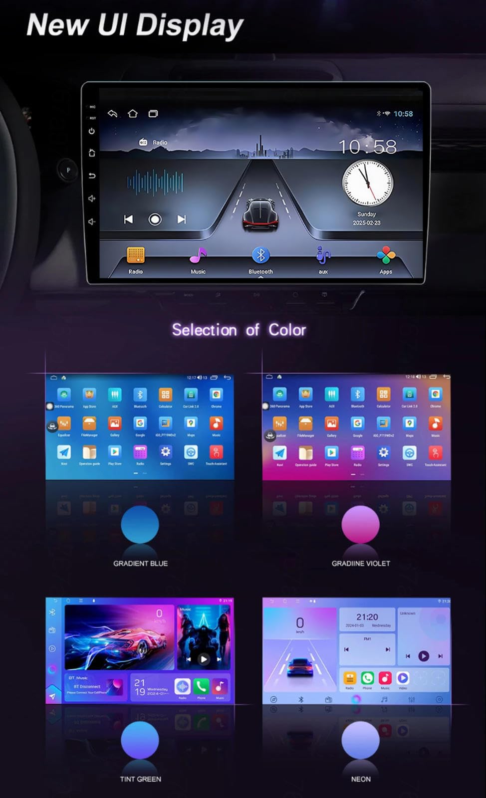 Android 15 Odtwarzacz Samochodowy Radio 9-calowy Ekran Dotykowy Multimedia Dla Alfa Romeo Giulietta 2010-2014, Nawigacja Gps Obsługa Bluetooth 4g Wi-fi, Kamera Cofania Mirror Link,4CoreWifi1G+16G