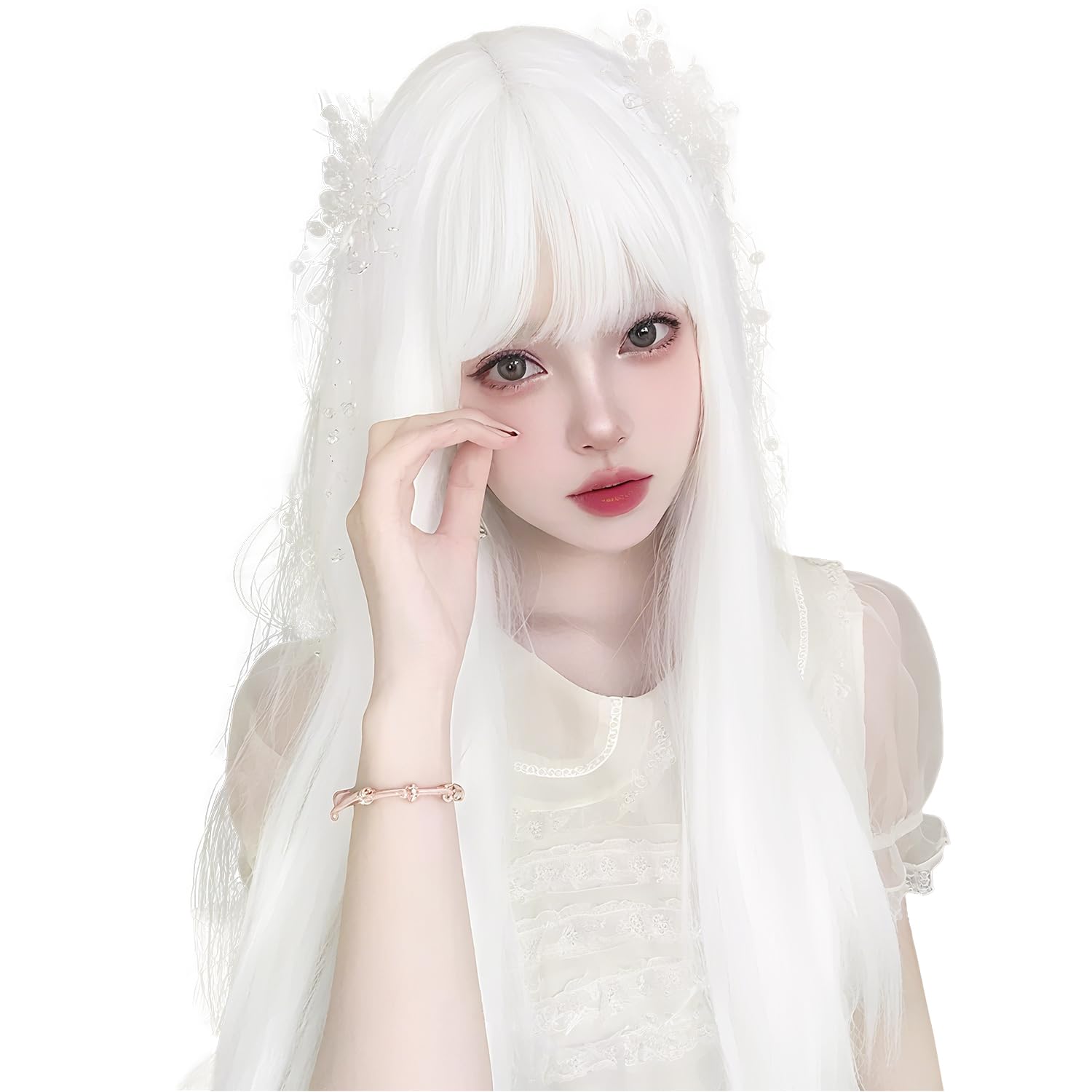 Amazon.co.jp: Sofeiyan ウィッグ ロング ストレート 普段使い用