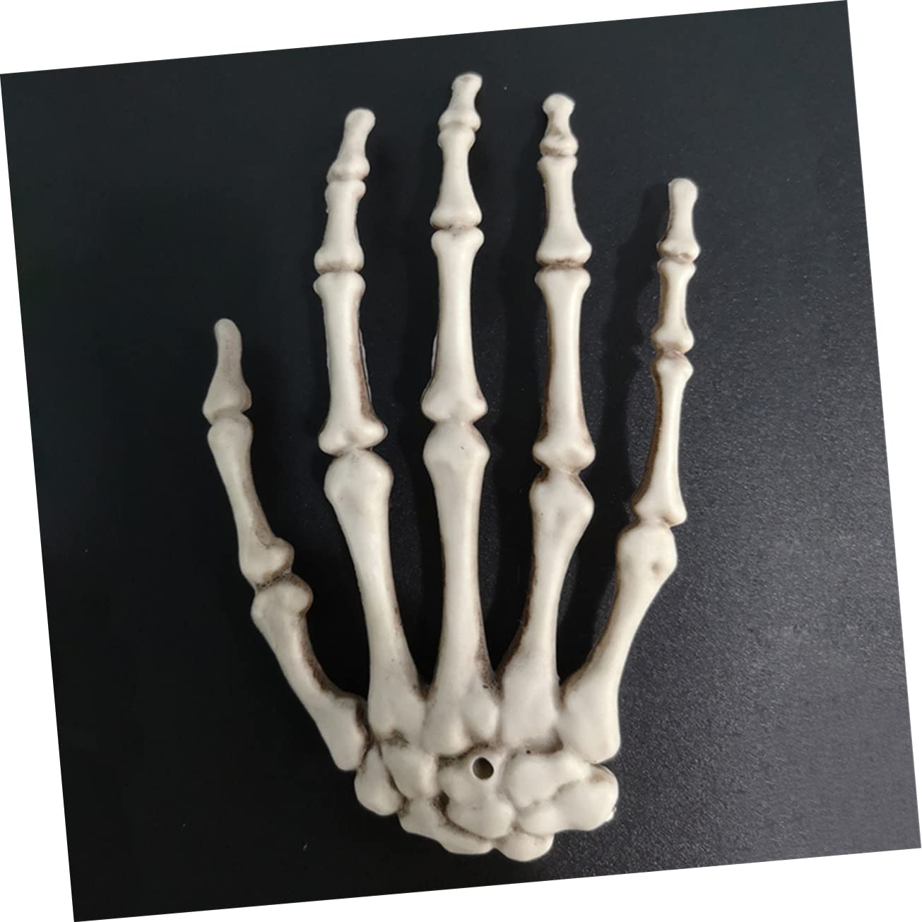 ULDIGI 1pair Skeleton Hand Decorations Scary Plastic Bone Hands for Halloween Party and Theater Props and Convenient for Frightening Displays