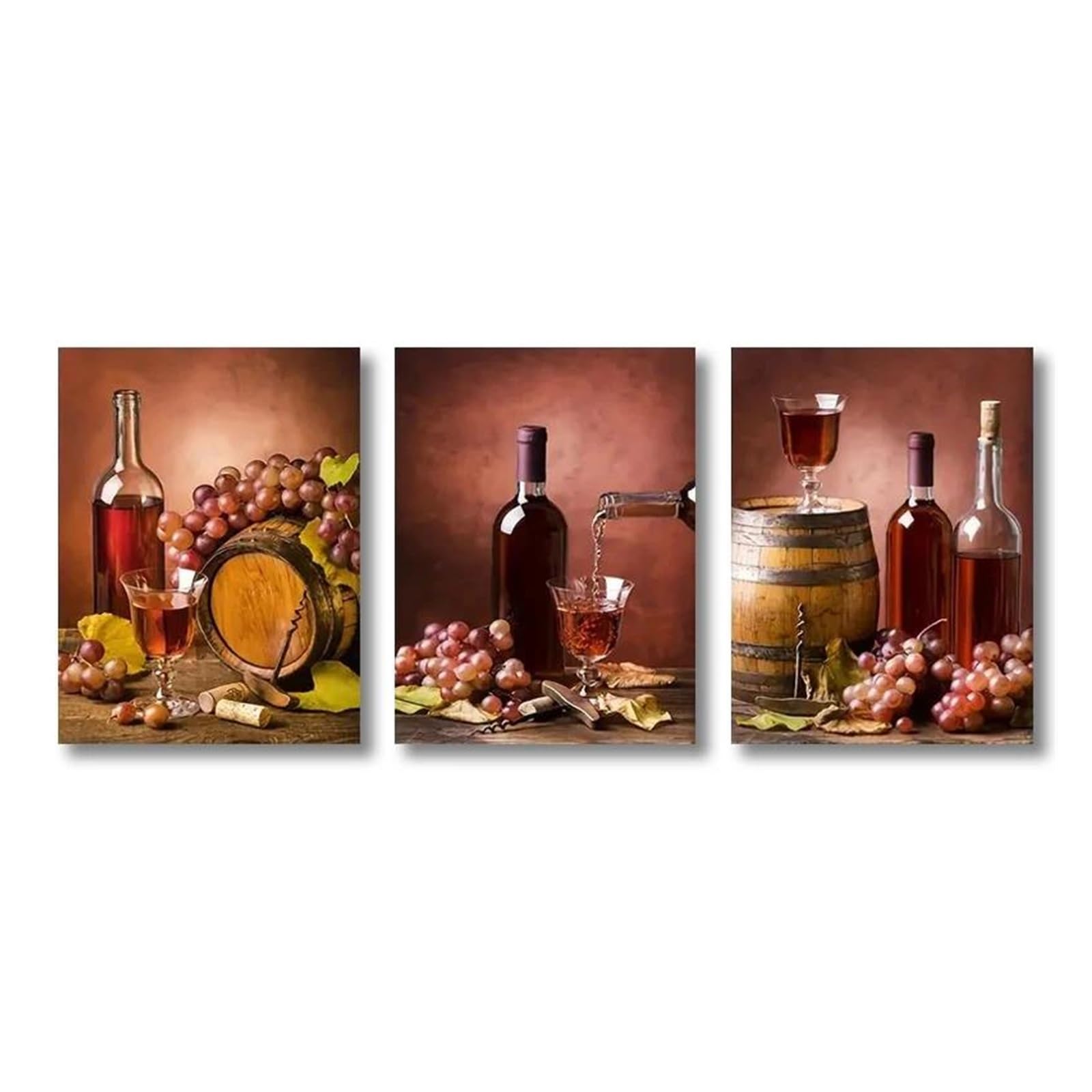 Impression sur toile peinture affiches en toile baril verre de vin Ré