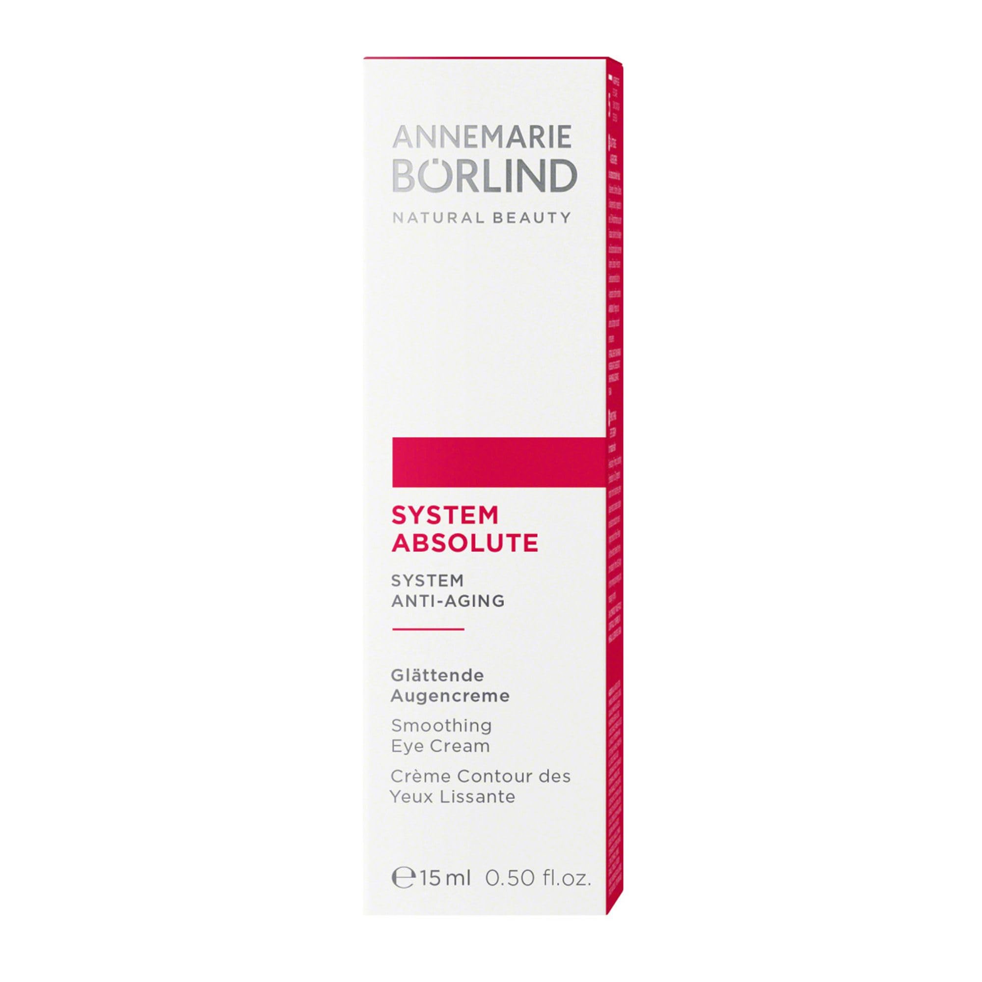 ANNEMARIE BÖRLIND SYSTEM ABSOLUTE Glättende Augencreme 15ml Anti-Aging | Anti-Aging Augenpflege, Aktiviert Kollagenproduktion, Straffende Augencreme, Feuchtigkeitspflege gegen Falten, Glättend