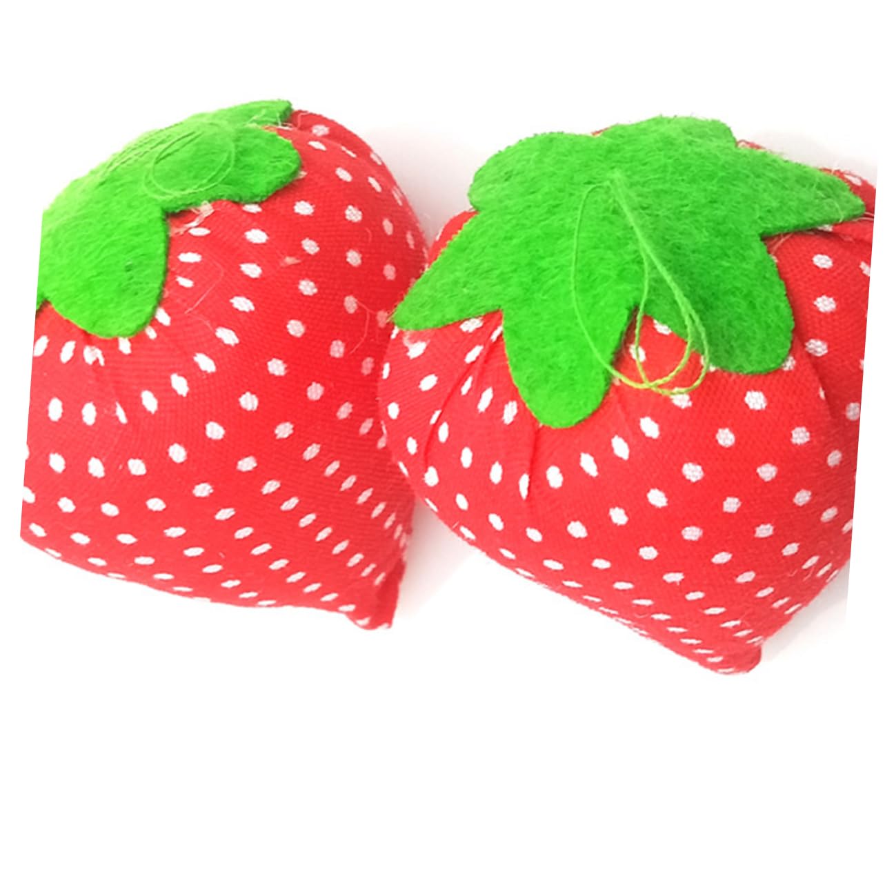 NUOBESTY 20piezas Alfiletero Forma De Fresa De Organizador De Agujas Para Costura Accesorio Para Manualidades Para Cestas De Costura o Decoración