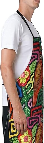 Miniatura 2 de Delantales ajustables con peto, resistentes a las manchas de aceite de agua, delantales de cocina de chef negro con bolsillos para hombres y mujeres