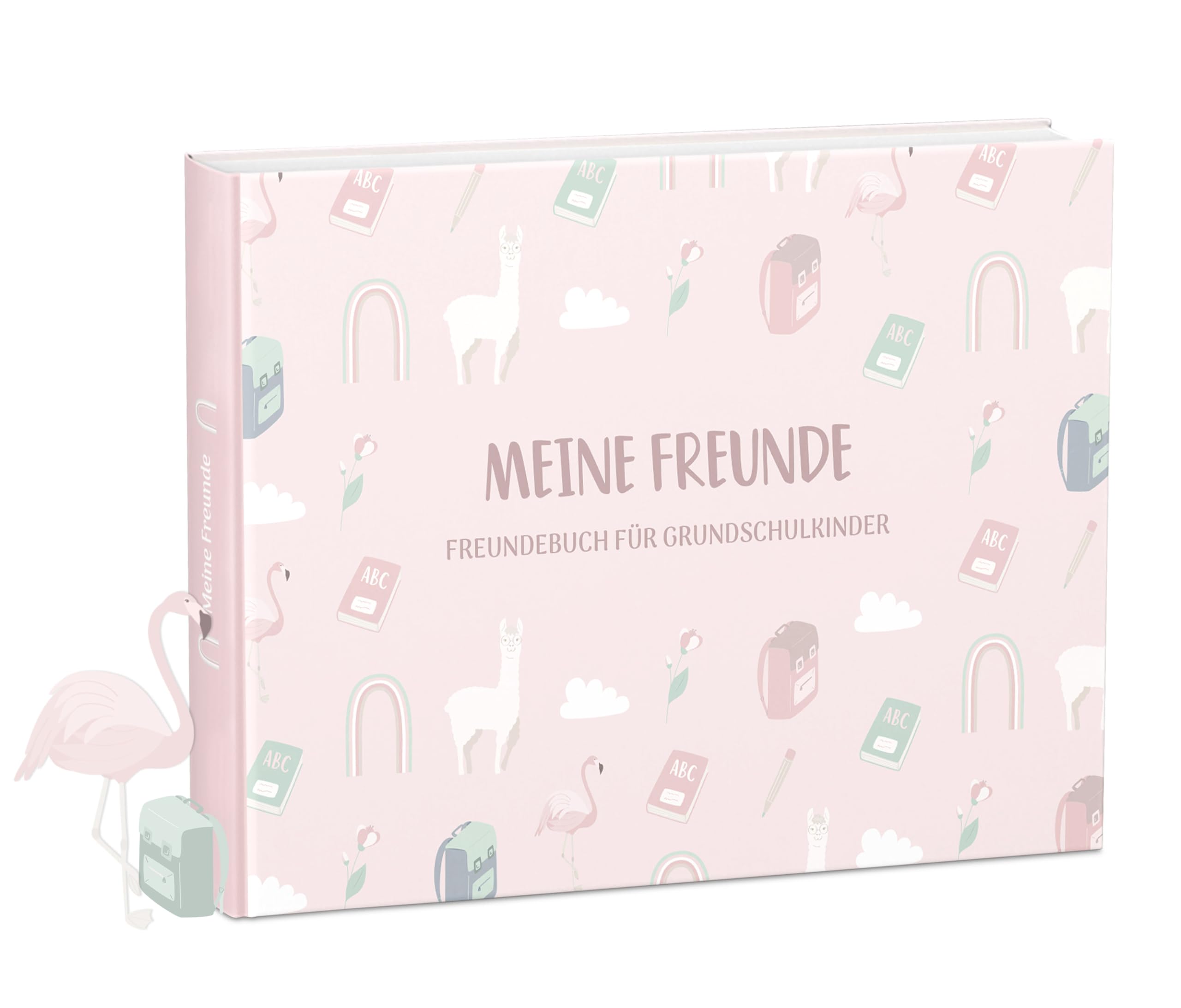mintkind® „Meine Schulfreunde“ Freundebuch Schule Mädchen und Jungen Alpaka Design | Freundschaftsbuch Grundschule | Meine Freunde Buch Geschenk zur Einschulung | Schulfreundebuch zum Ausfüllen – Amazon Angebot