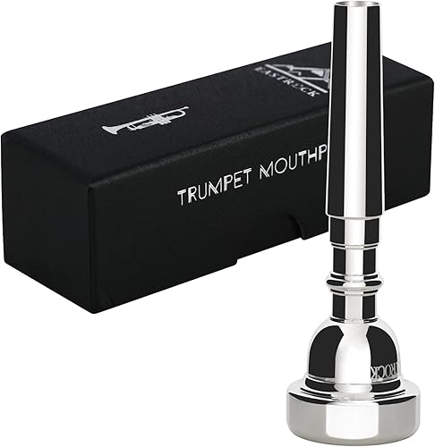 Miniatura 8 de EastRock Boquilla de trompeta 3C chapada en plata Boquilla de trompeta Bb Accesorios de instrumentos de trompeta embalados al vacío