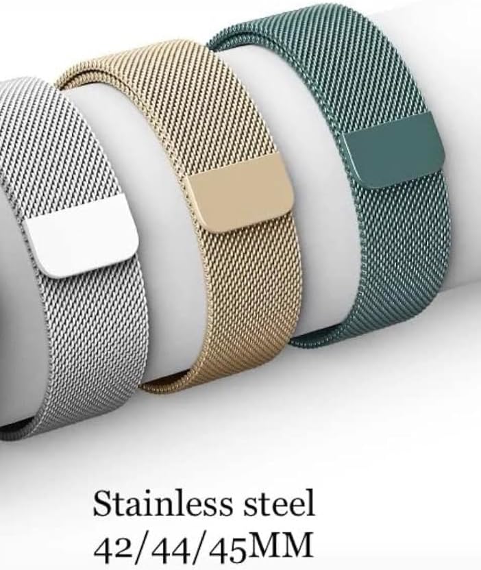 Milanese smart watch loop band compatible with Watch series 1-8 42/44/45MM