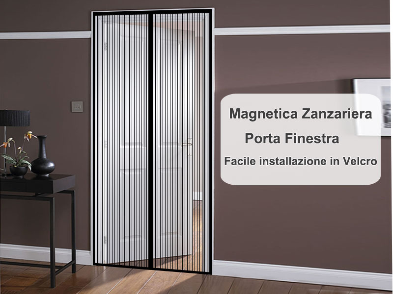 Magnetic Window Screen - Self-Closing Mosquito Net, Fits Up To 52x40 Inch Opening
