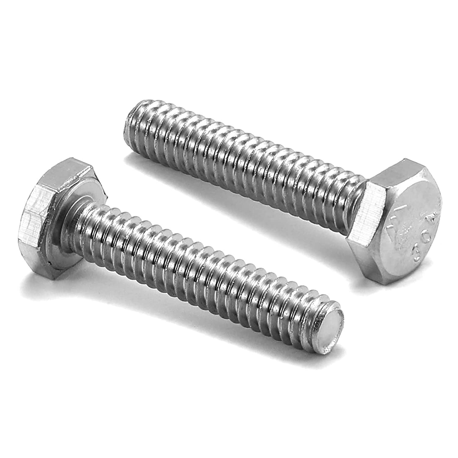 Amazon | M10 六角ボルト、M10-1.5 x 40mm 六角頭ネジボルト、304 