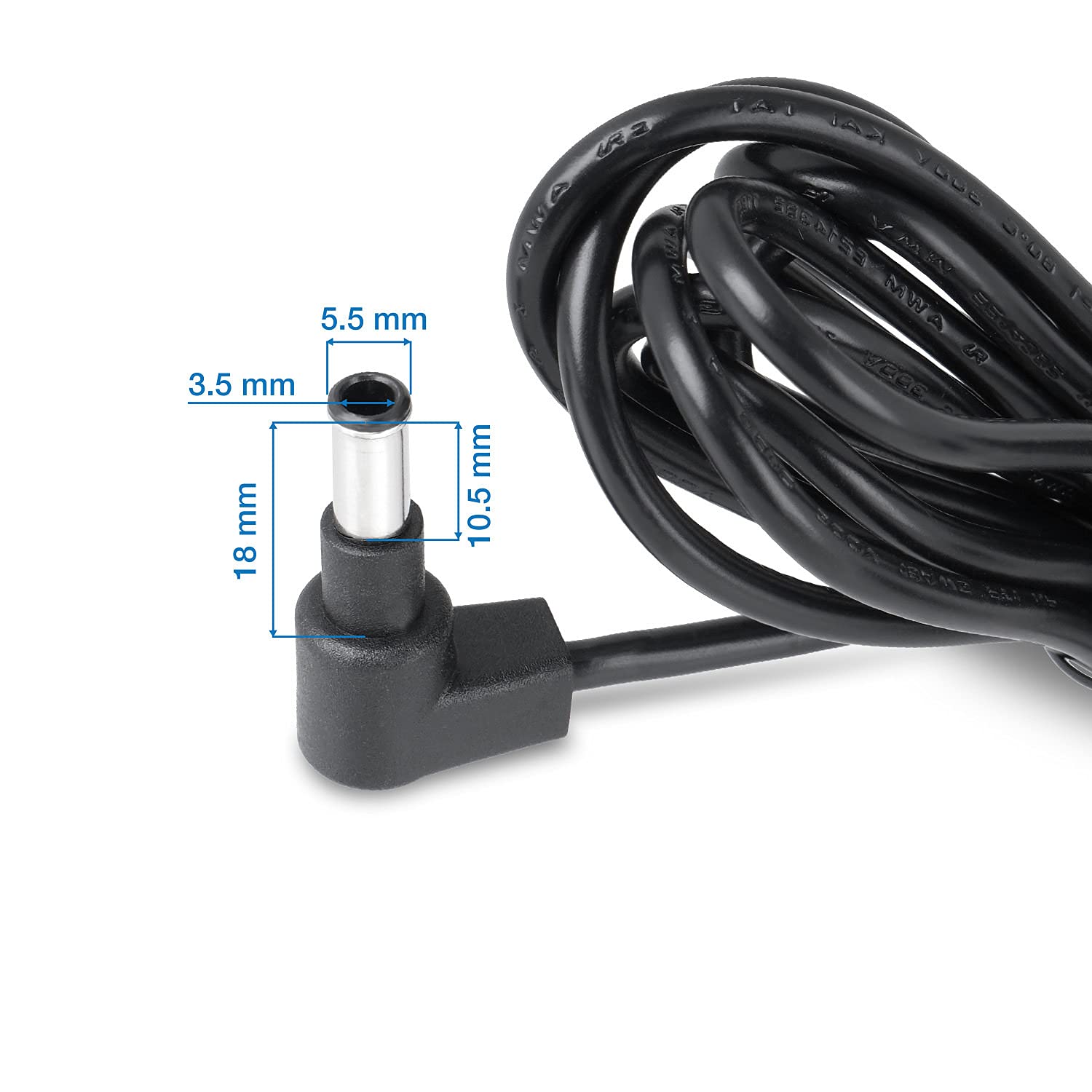 Wicked Chili Alimentatore di rete da 2 m compatibile con radio Makita DMR 115/DMR 114, cavo di ricarica di ricambio per alimentatore originale SE00000679 DAB batteria Radio (2500 mA, 30 W, 12 V senza