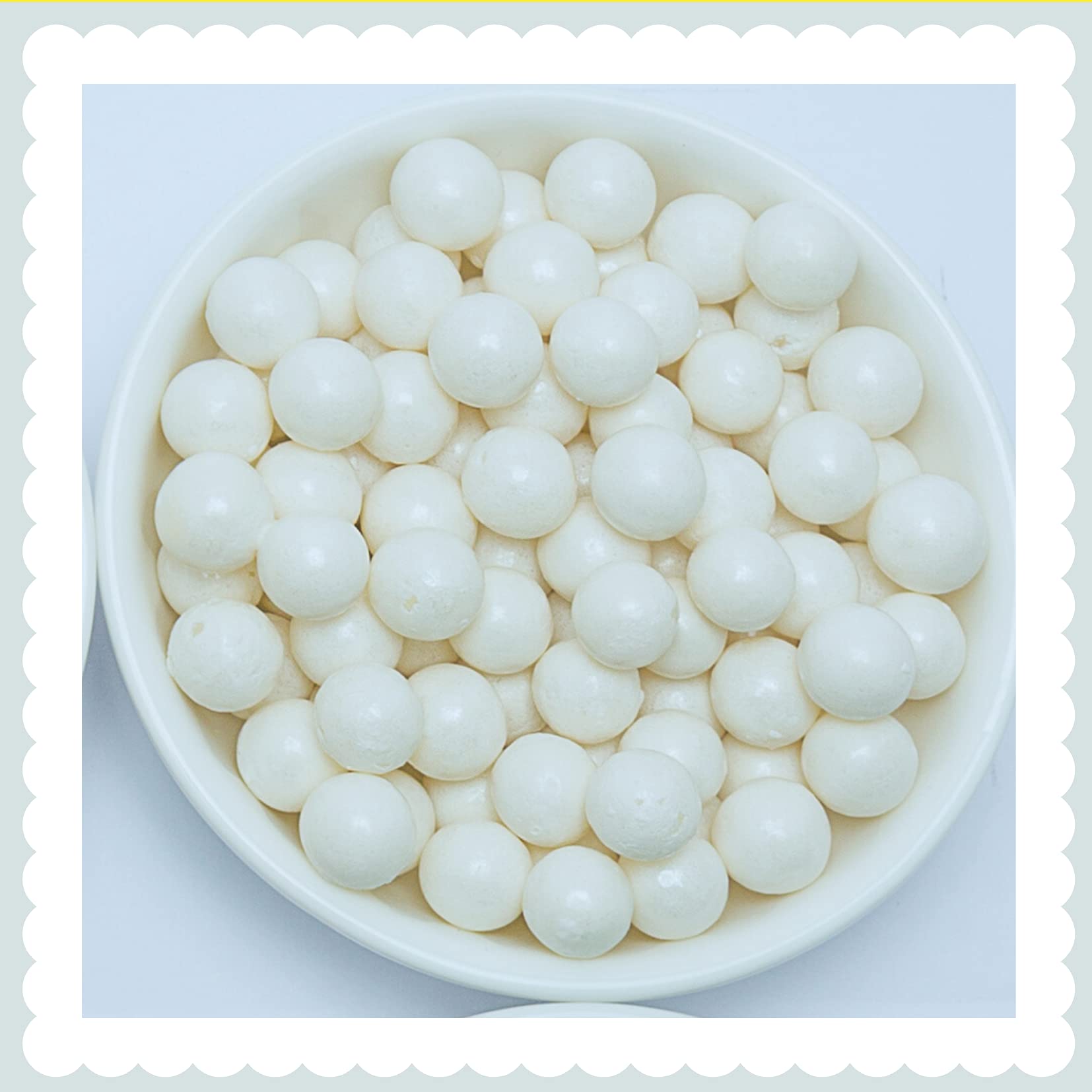 Sugar Pearl - White- 8mm (100)